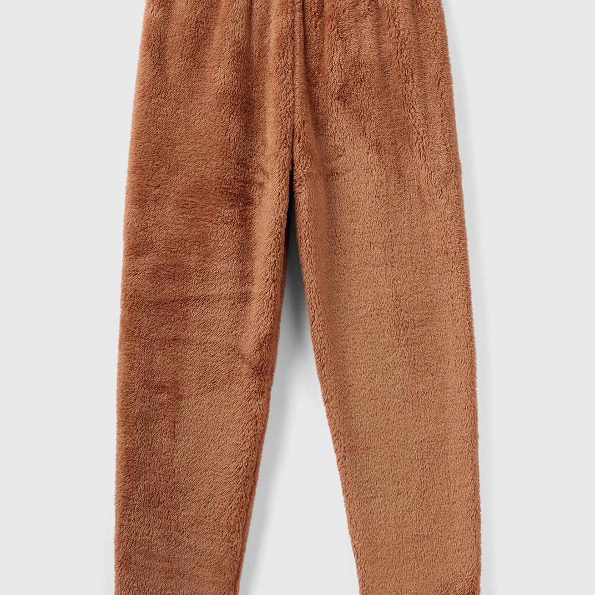 Kadın Taba Beli Lastikli Peluş Eşofman Alt