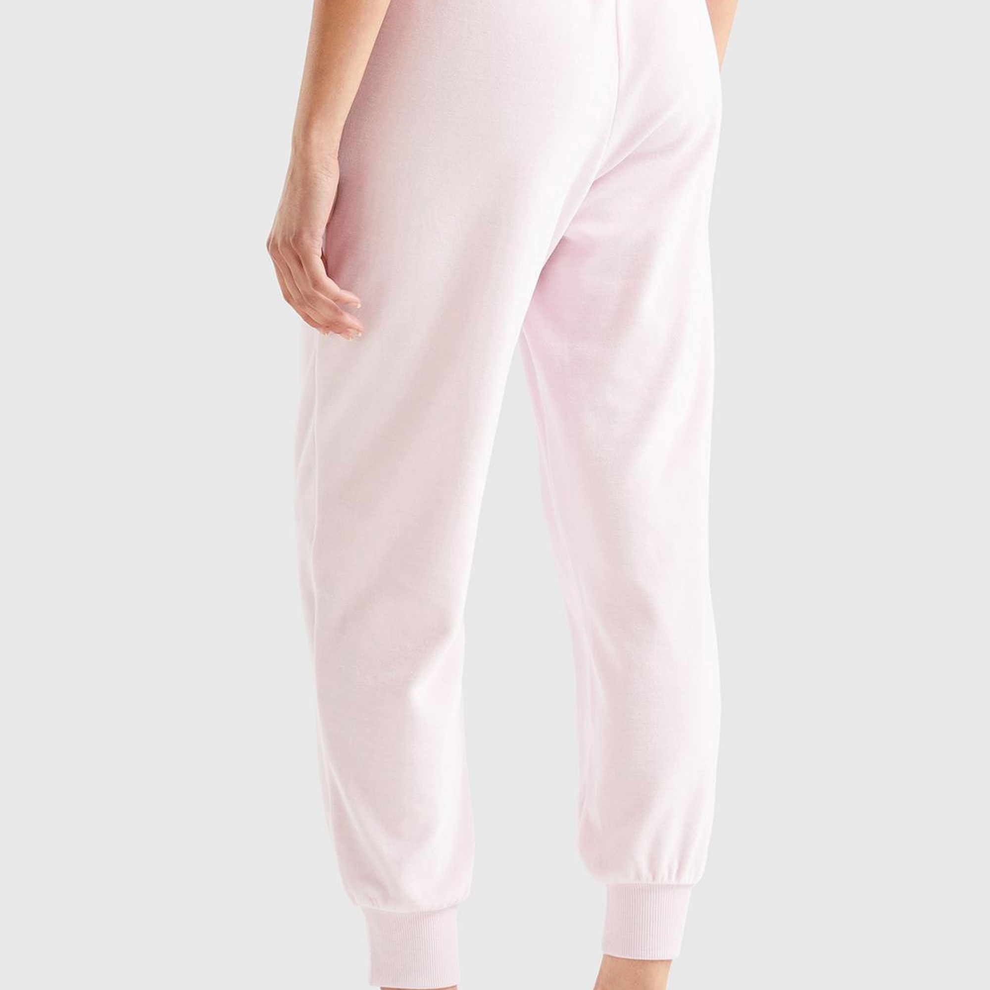 Kadın Gül Kurusu Beli Lastikli Şönil Eşofman Altı