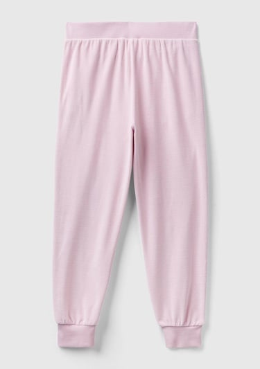  Kadın Gül Kurusu Beli Lastikli Şönil Eşofman Altı