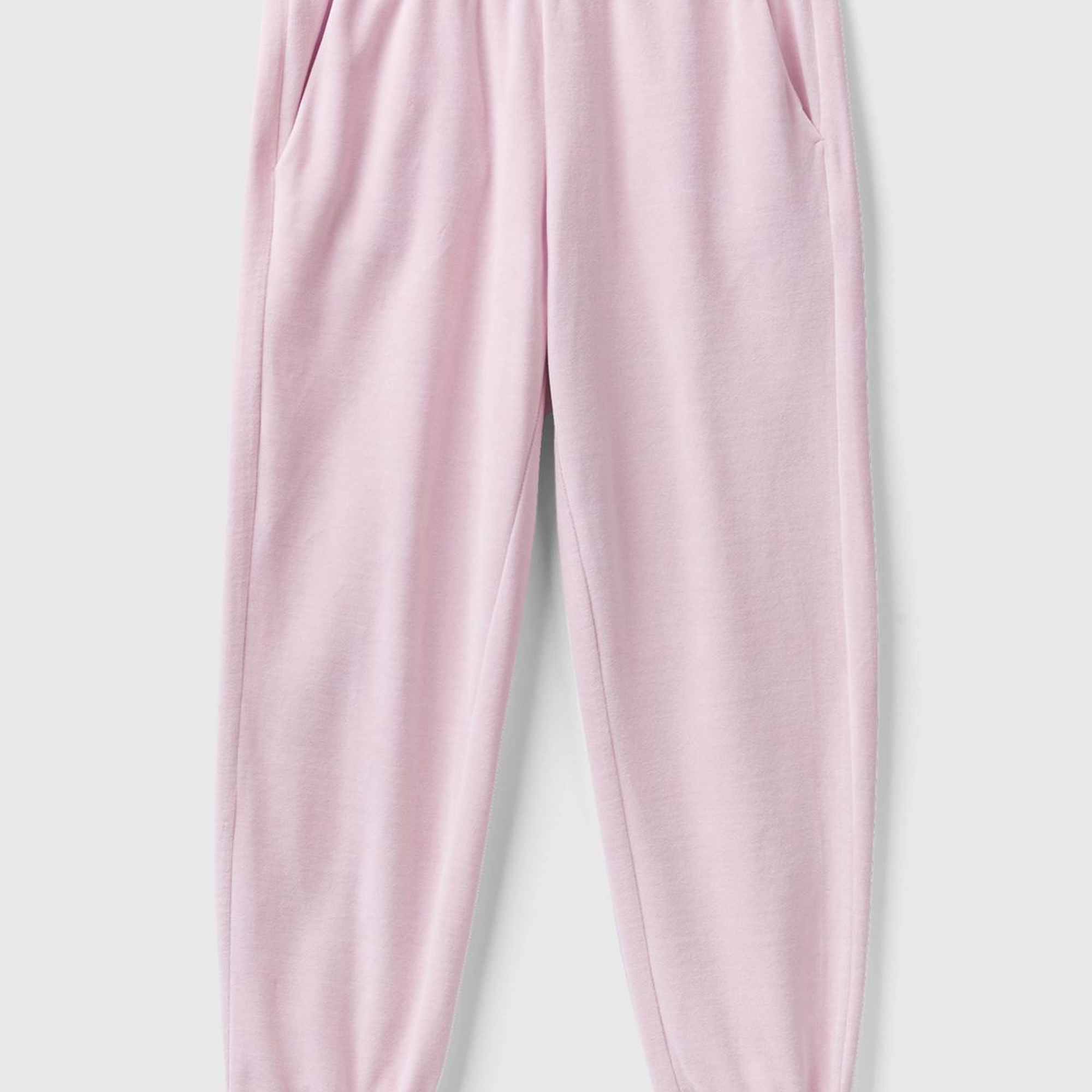 Kadın Gül Kurusu Beli Lastikli Şönil Eşofman Altı