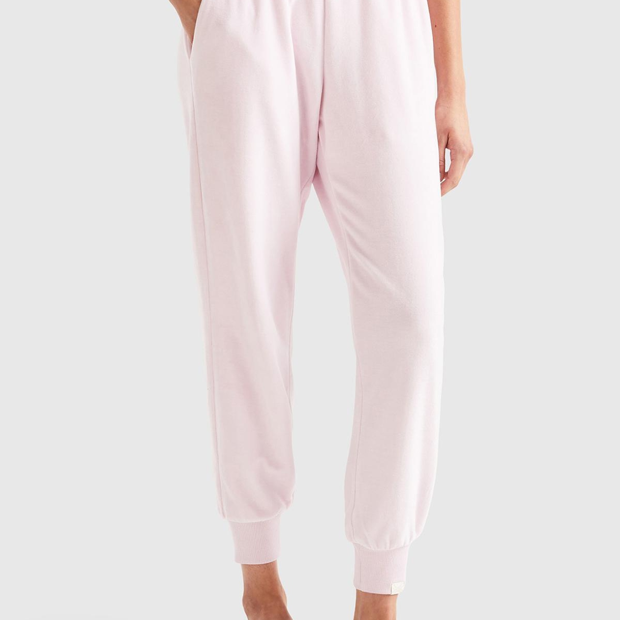 Kadın Gül Kurusu Beli Lastikli Şönil Eşofman Altı