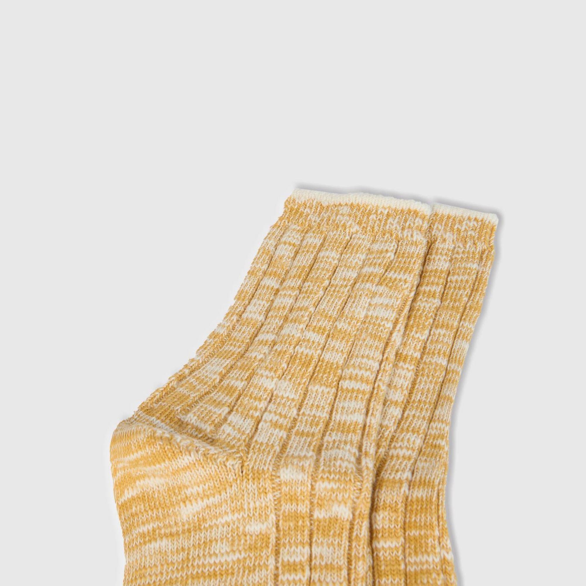 Erkek Çocuk Hardal Kısa Mulin Çorap