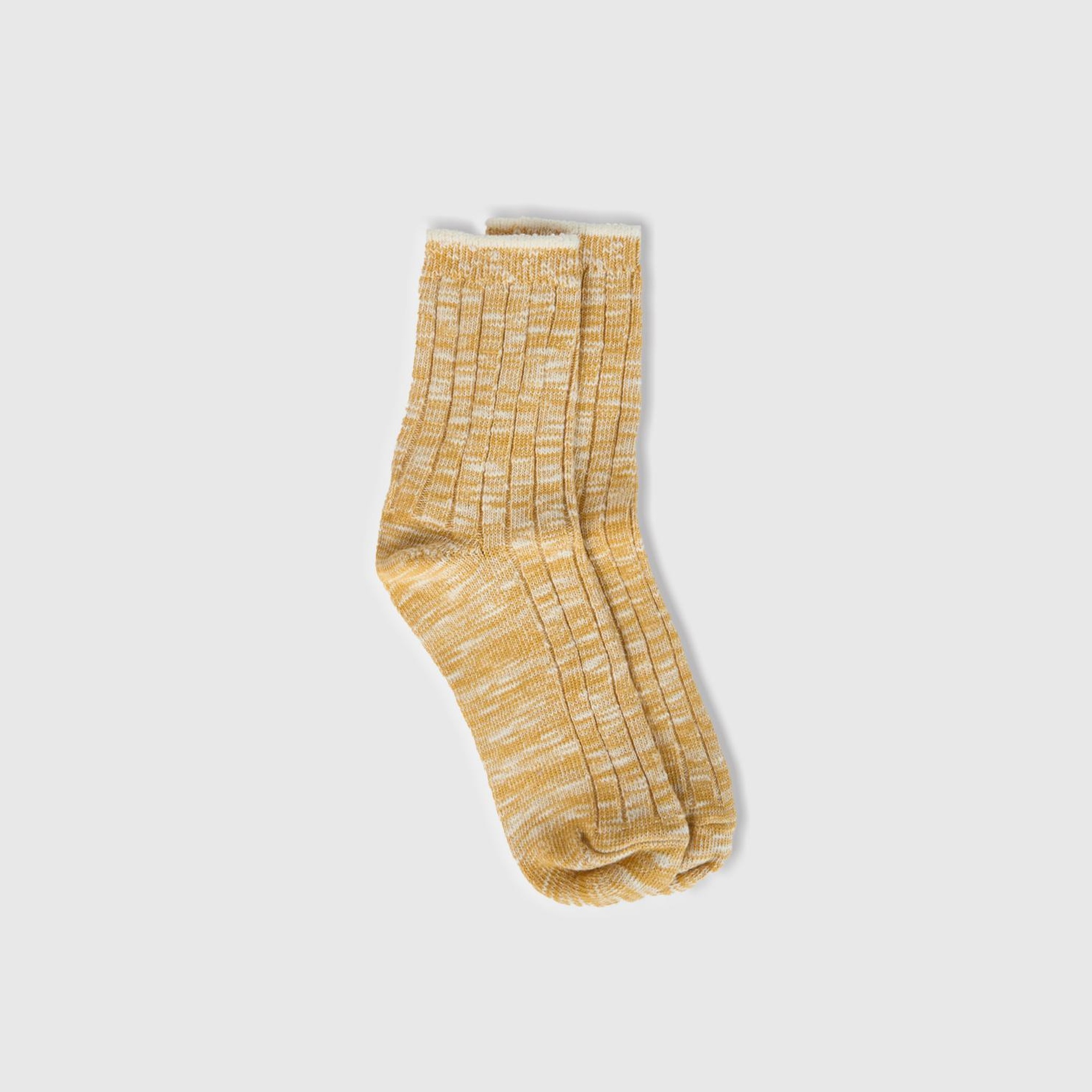 Erkek Çocuk Hardal Kısa Mulin Çorap