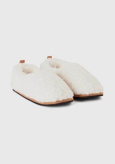  Erkek Çocuk Bej Peluş Panduf