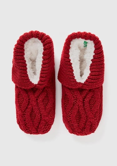  Kadın Bordo İşlemeli Peluş Panduf