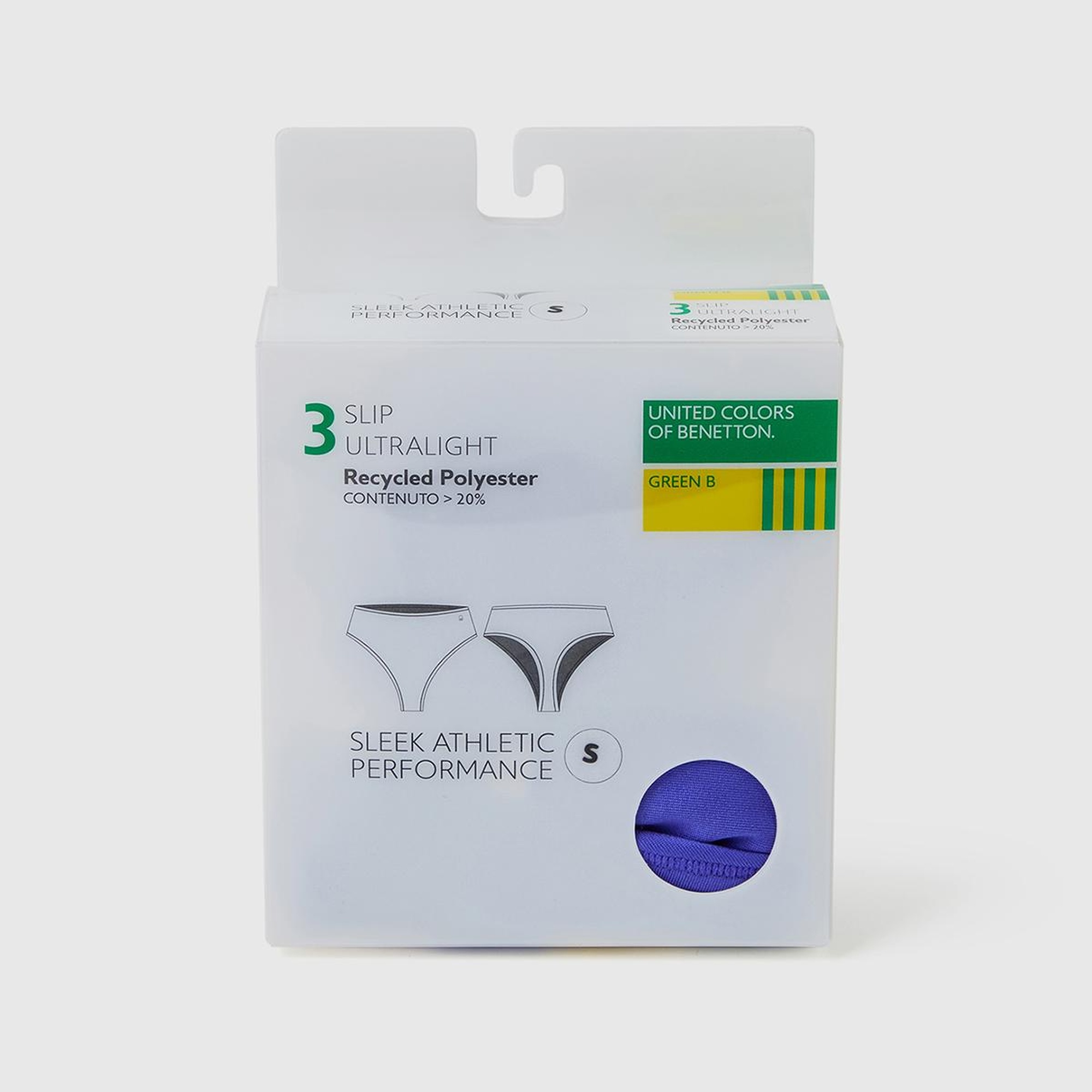 Kadın Mor Pamuk Karışımlı Logo Detaylı 3'lü Külot Seti