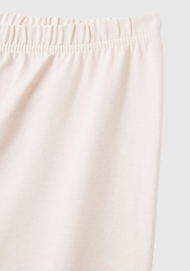  Kız Çocuk Krem Üstü Tom ve Jerry Baskılı Altı Düz Pijama Takımı