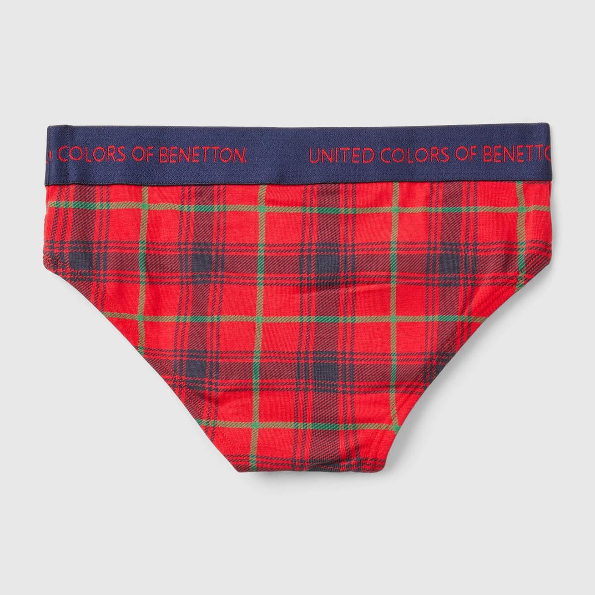 Erkek Çocuk Kırmızı Beli Logo Baskılı Desenli Slip