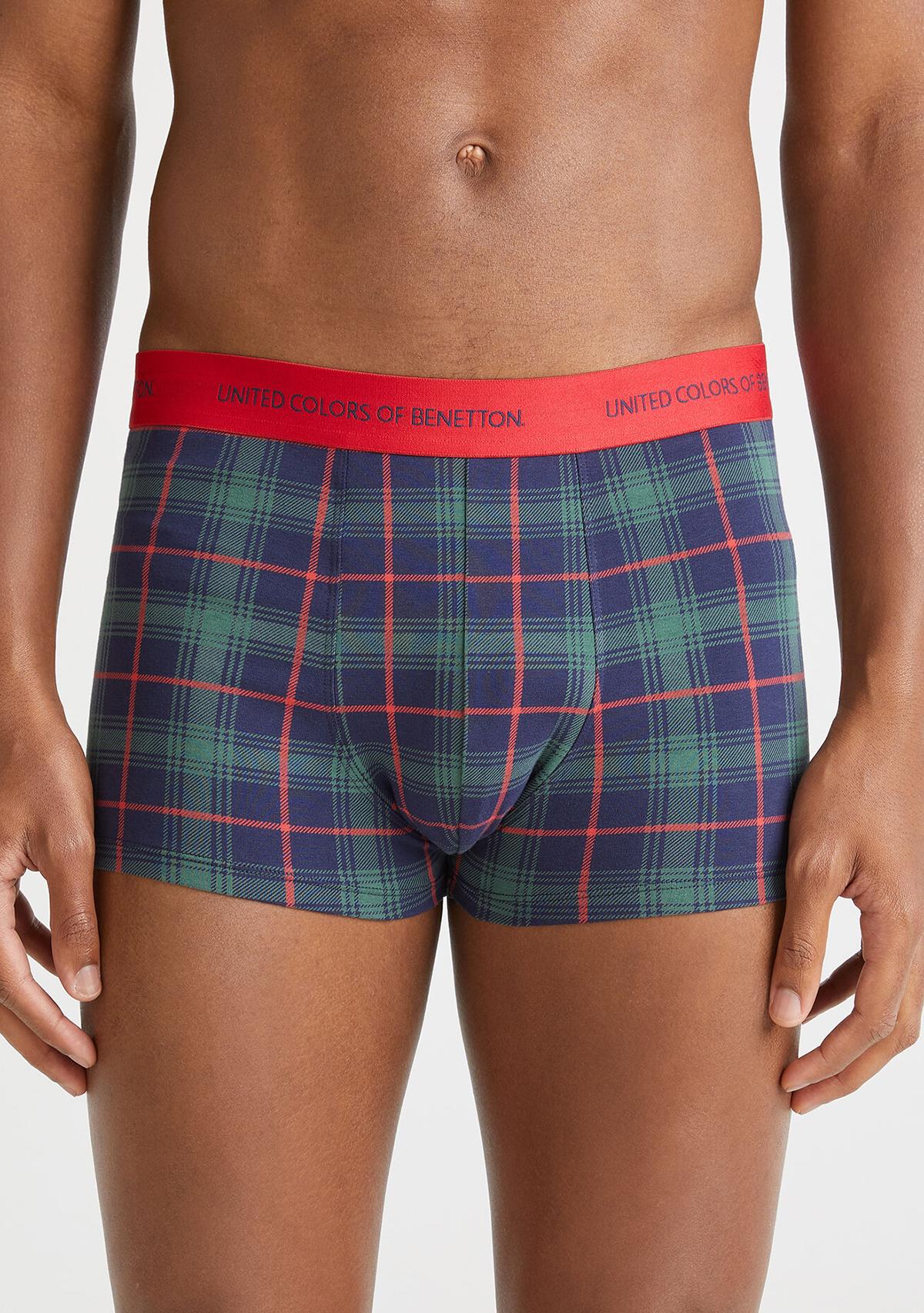  Erkek Yeşil Pamuk Karışımlı Tamamı Desenli Boxer