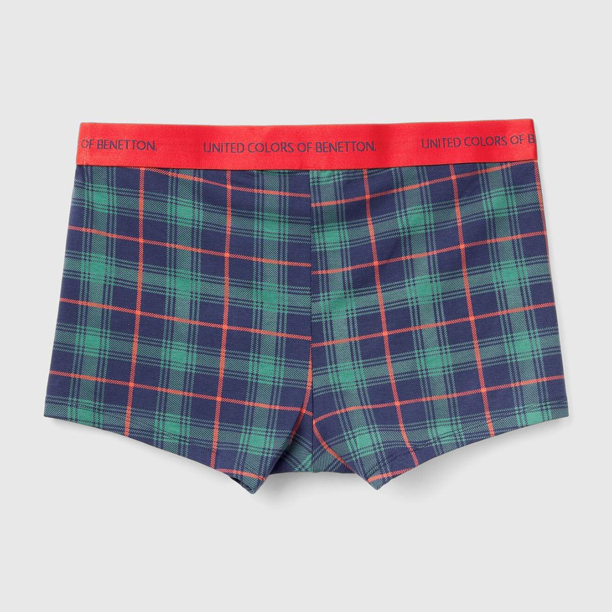 Erkek Yeşil Pamuk Karışımlı Tamamı Desenli Boxer