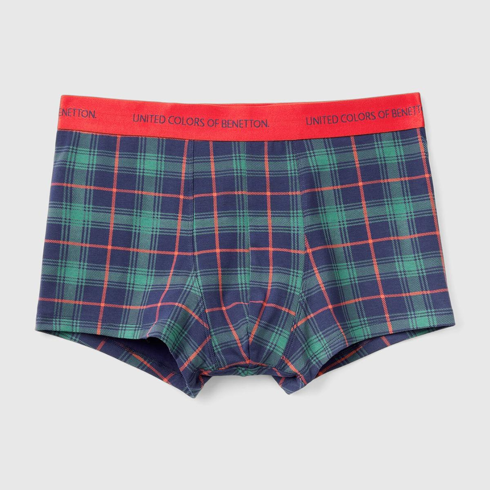 Erkek Yeşil Pamuk Karışımlı Tamamı Desenli Boxer