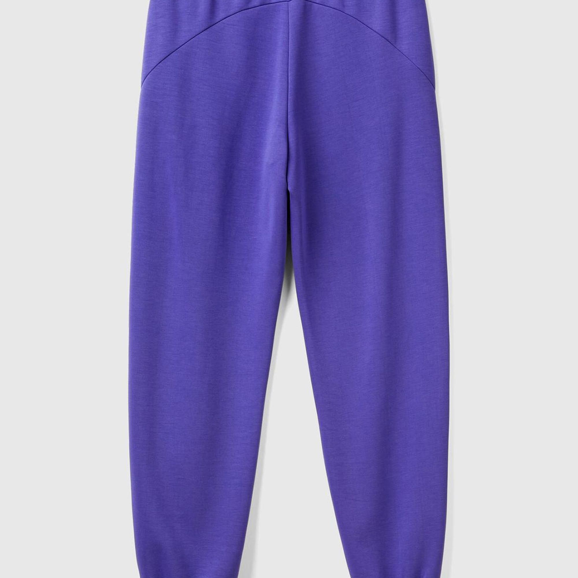 Kadın Mor Modal Karışımlı Önü Logo Detaylı Bilek Manşetli Eşofman Altı