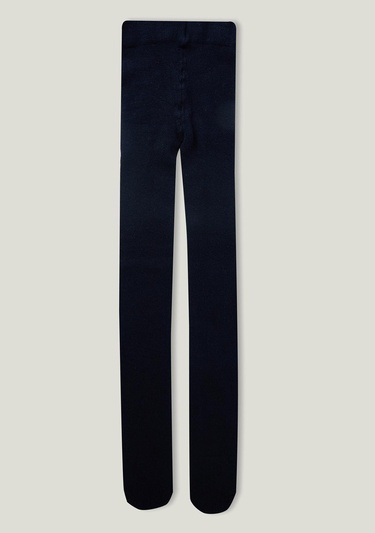  Kız Çocuk Lacivert Düz Külotlu Çorap