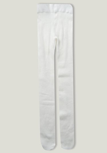  Kız Çocuk Beyaz Düz Külotlu Çorap