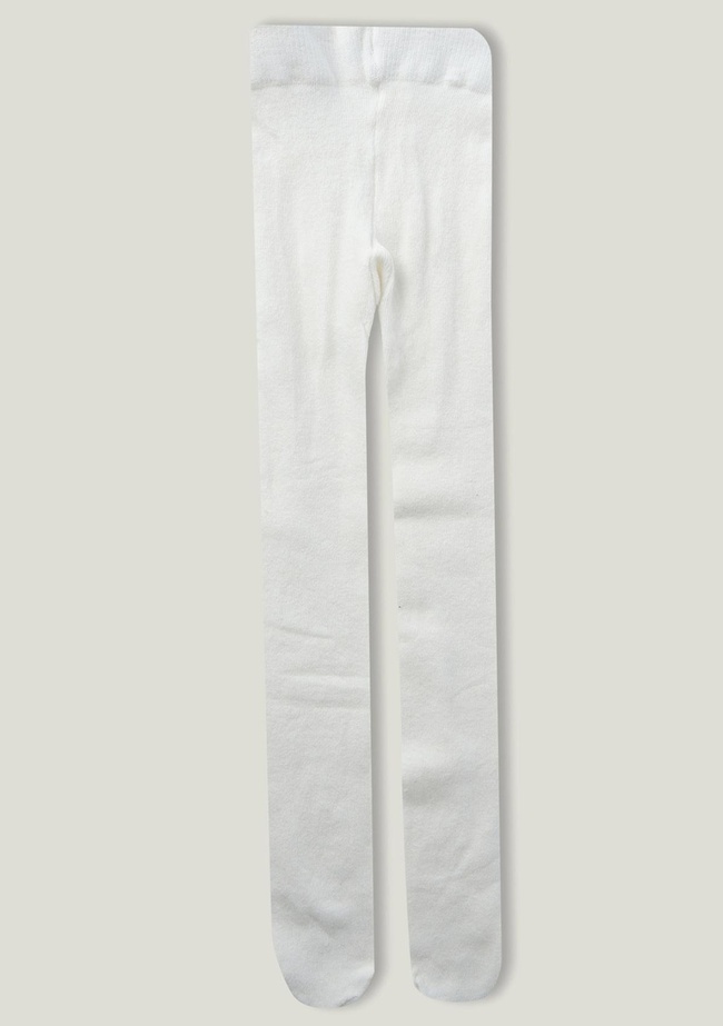  Kız Çocuk Beyaz Düz Külotlu Çorap