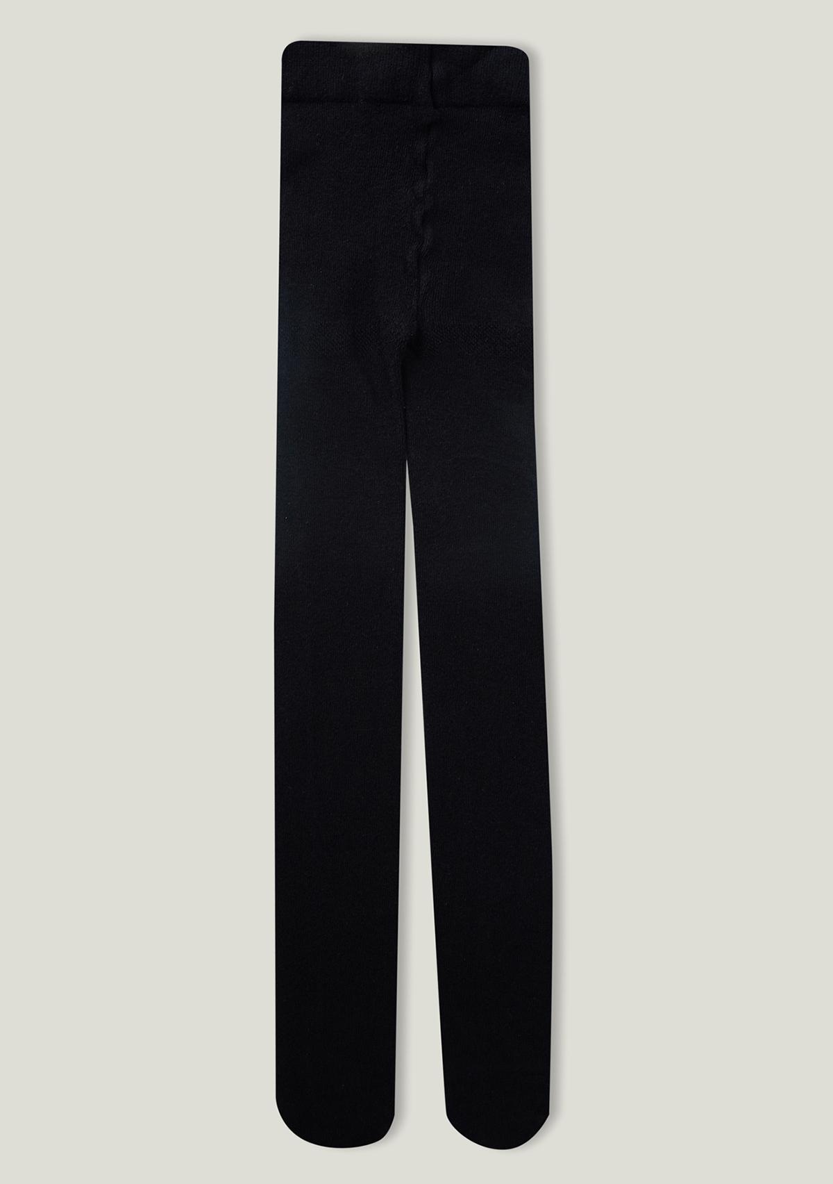  Kız Çocuk Siyah Düz Külotlu Çorap