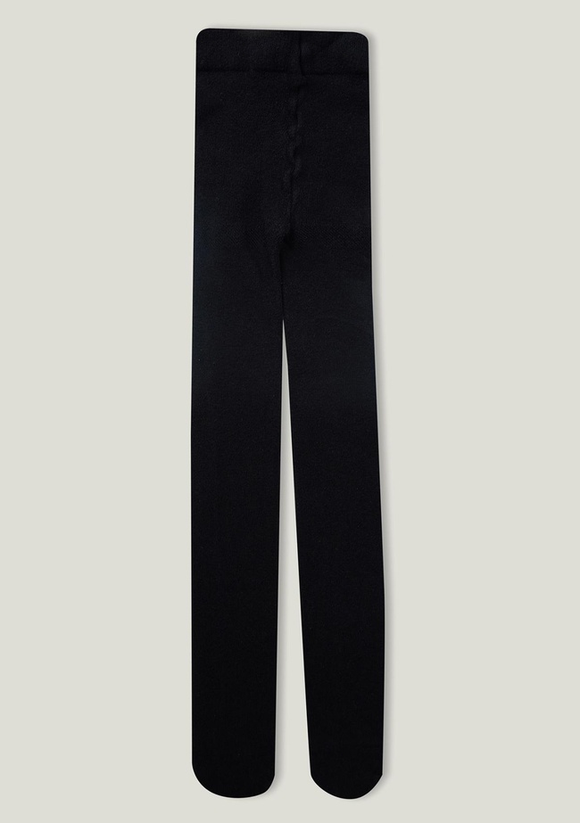  Kız Çocuk Siyah Düz Külotlu Çorap