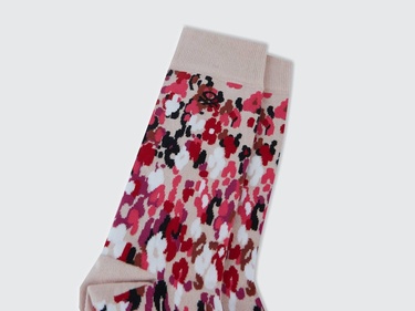  Unisex Pembe Mix Desenli Çorap