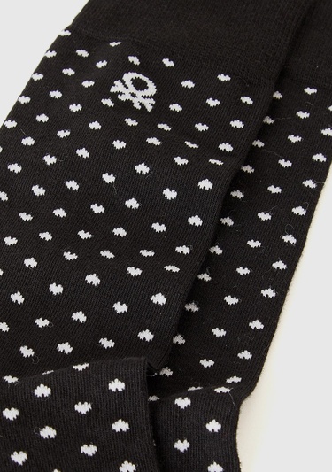  Unisex Siyah Desenli Çorap