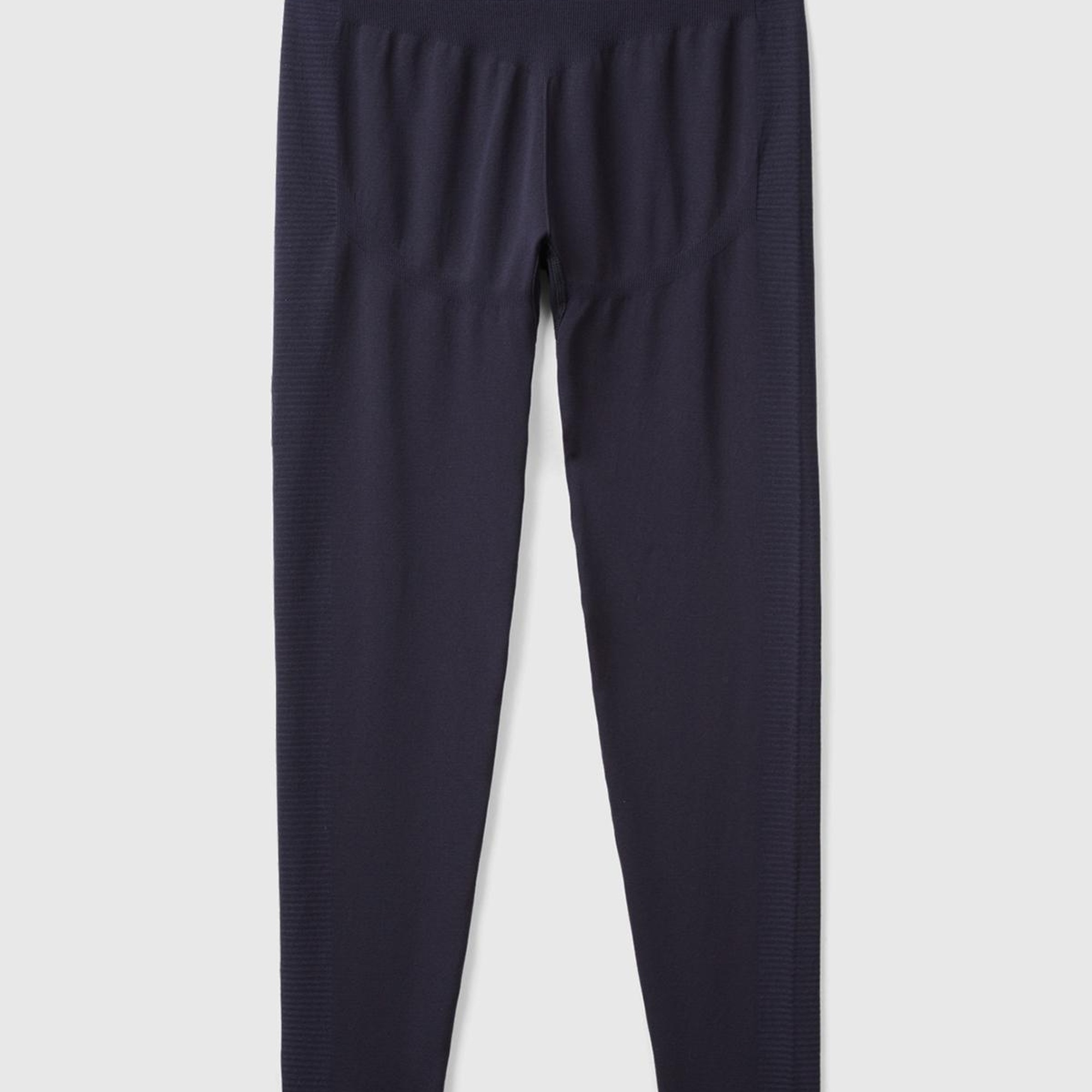 Kadın Koyu Lacivert Önü Logo İşlemeli Push-Up Sporcu Taytı