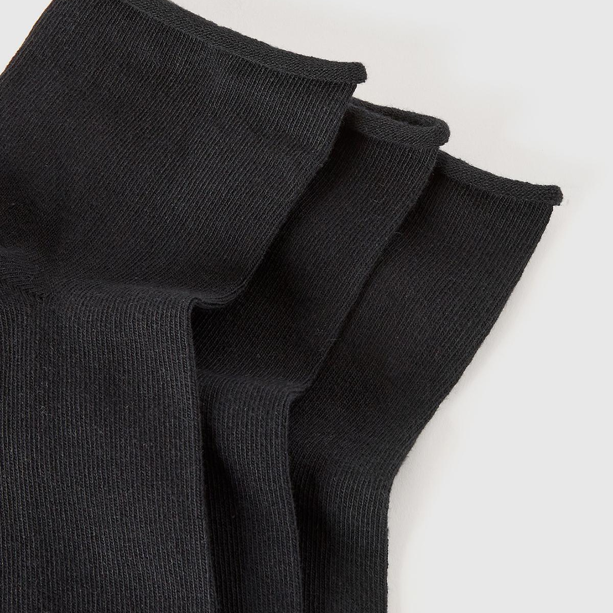 Kadın Siyah Mix Pamuk Karışımlı Renkli 3'lü Kısa Çorap Seti