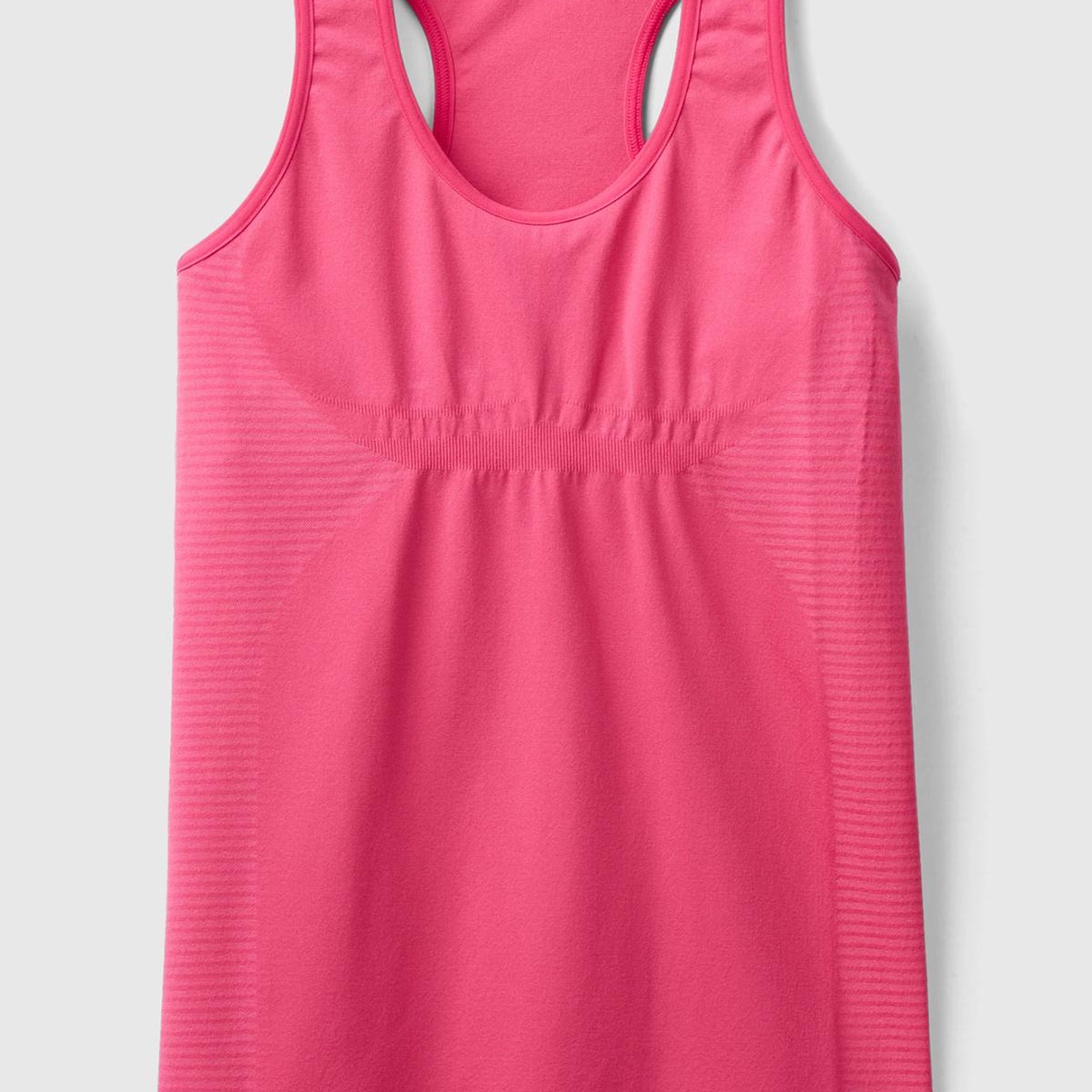 Kadın Fuşya Arkası Logo İşlemeli Askı Detaylı Destekli Sporcu Üst