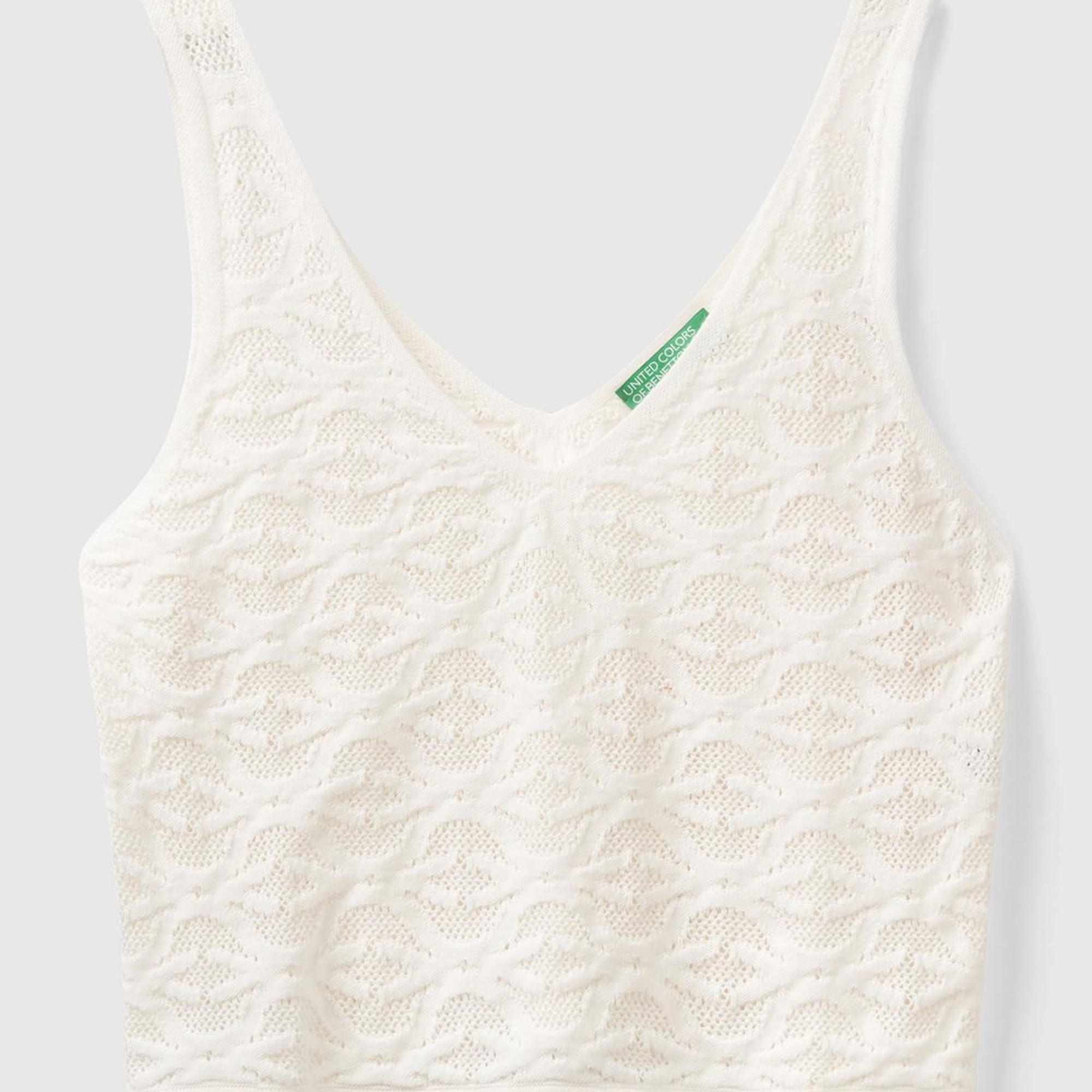 Kadın Krem %100 Pamuk Tamamı Desenli Derin V Yaka Sıfır Kol Bluz