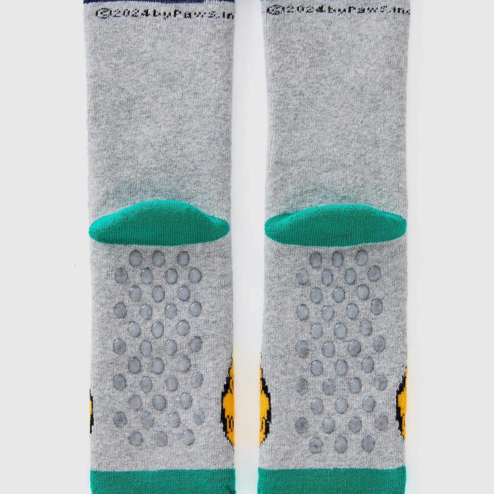 Erkek Çocuk Gri Garfield Baskılı Uzun Soket Çorap