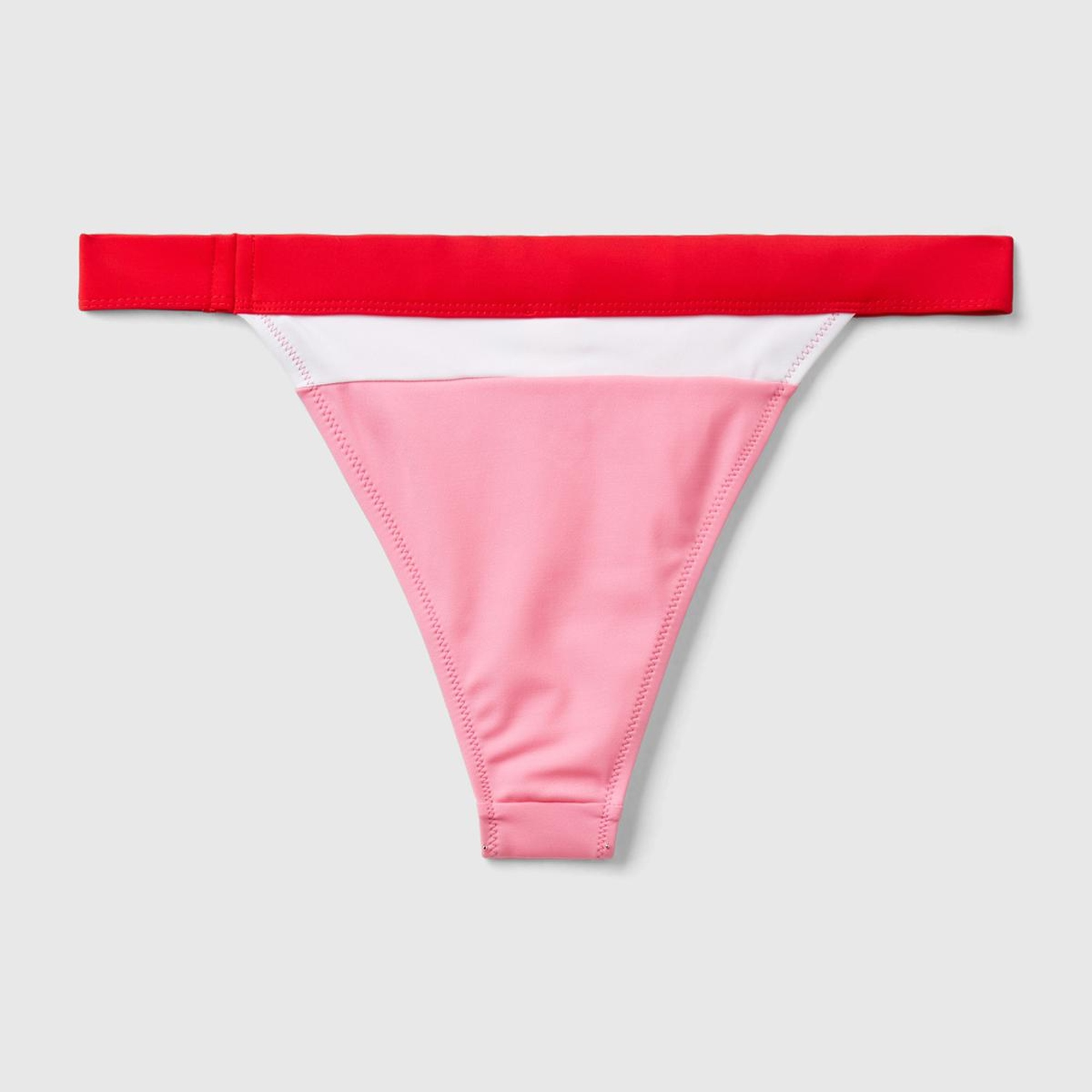 Kadın Pembe Mix Renk Bloklu Brezilya Modeli Normal Bel Bikini Altı