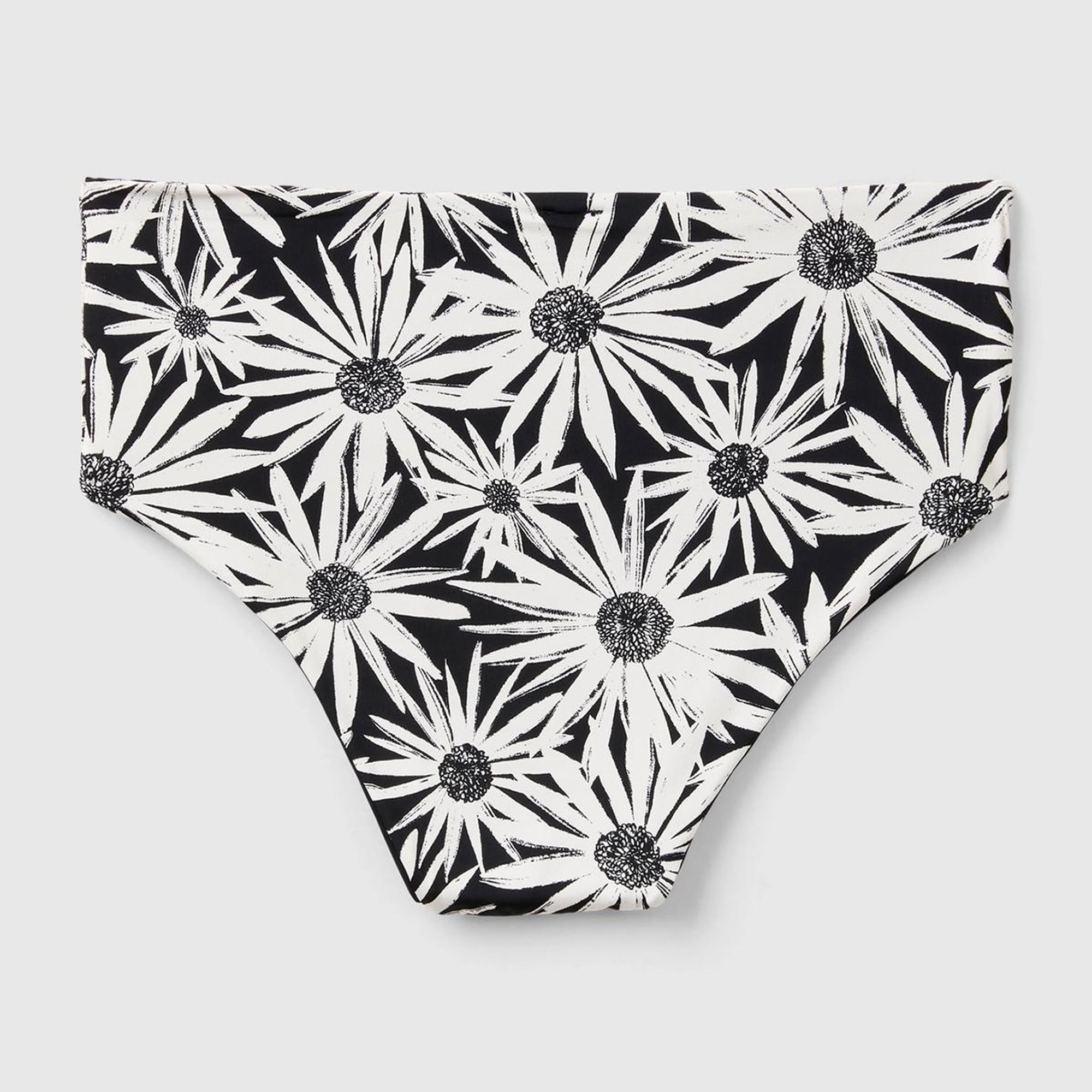 Kadın Beyaz Mix Tamamı Desenli Yüksek Bel Klasik Kesim Bikini Altı