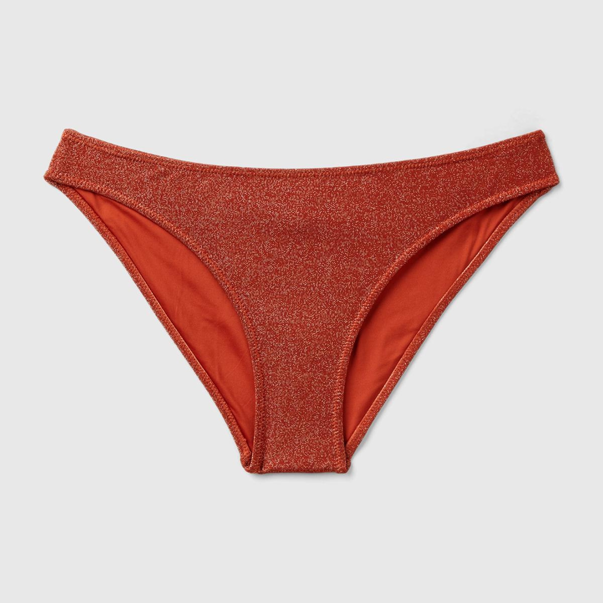 Kadın Bordo Arkası Logo İşlemeli Bikini Altı