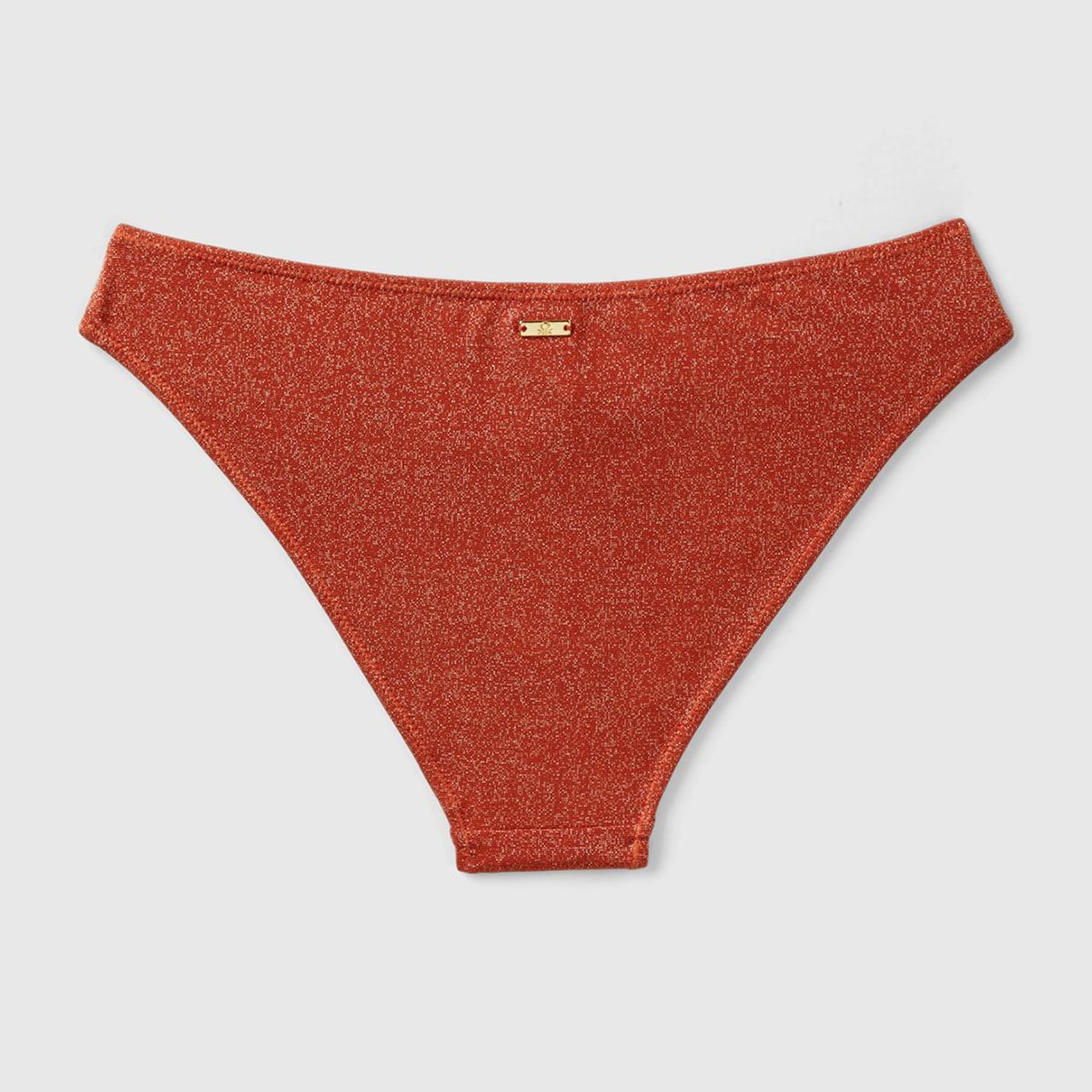 Kadın Bordo Arkası Logo İşlemeli Bikini Altı