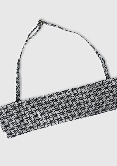  Kız Çocuk Mix Tamamı Desenli Fırfırlı Boyundan Bağlamalı Bikini Takımı