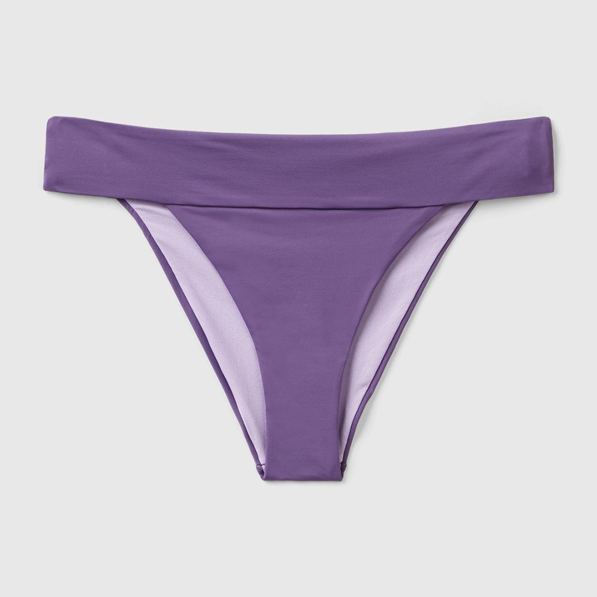 Kadın Mor Mix Beli Büzgülü Brezilya Model Bikini Altı