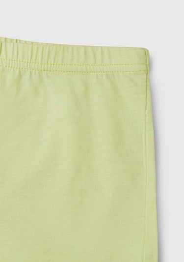  Kız Çocuk Beyaz Baskılı Kolu Fırfırlı T-Shirt ve Ucu Fırfırlı Şort Takım