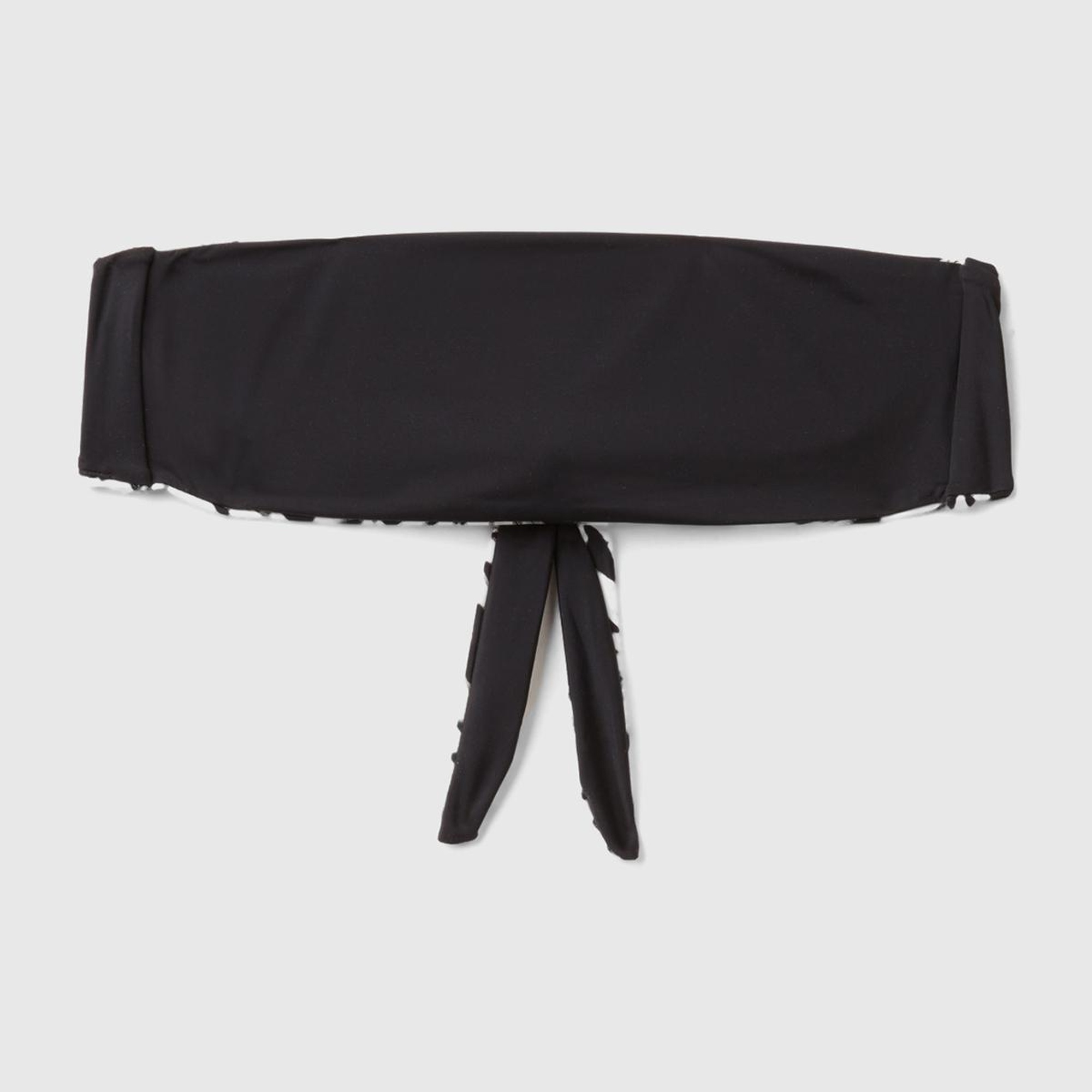 Kadın Beyaz Mix Tamamı Desenli Arkadan Bağlamalı Straplez Bikini Üstü