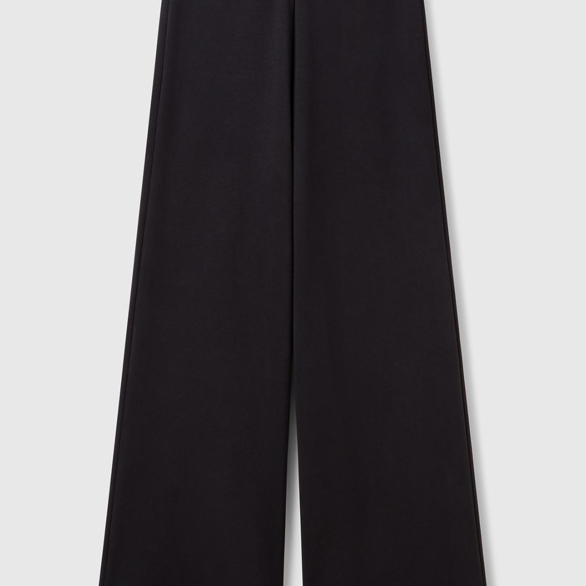 Kadın Siyah Logo Baskılı Beli Lastikli Bol Kesim Eşofman Altı