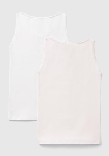  Kız Çocuk Pembe-Beyaz 2'li Atlet