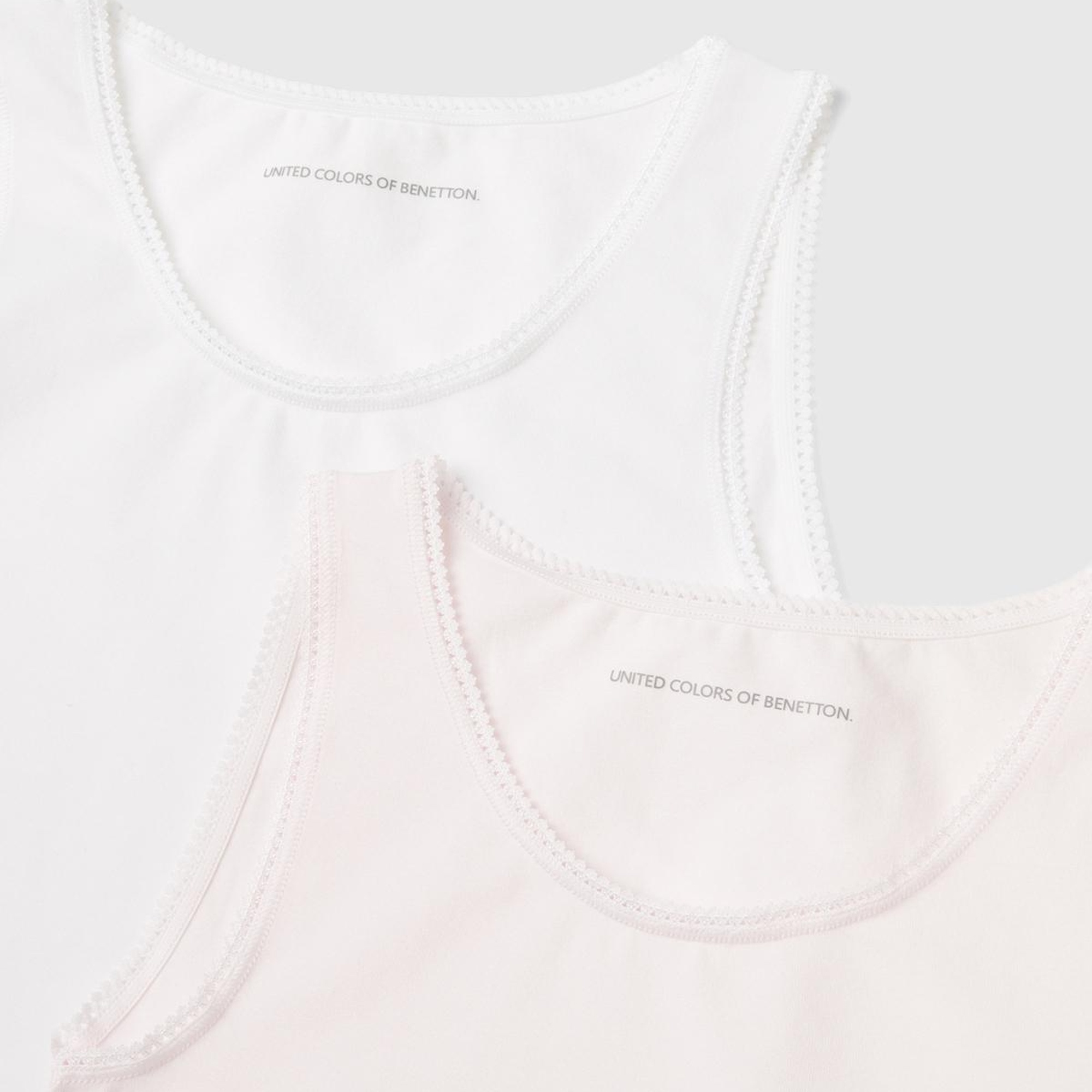 Kız Çocuk Pembe-Beyaz 2'li Atlet