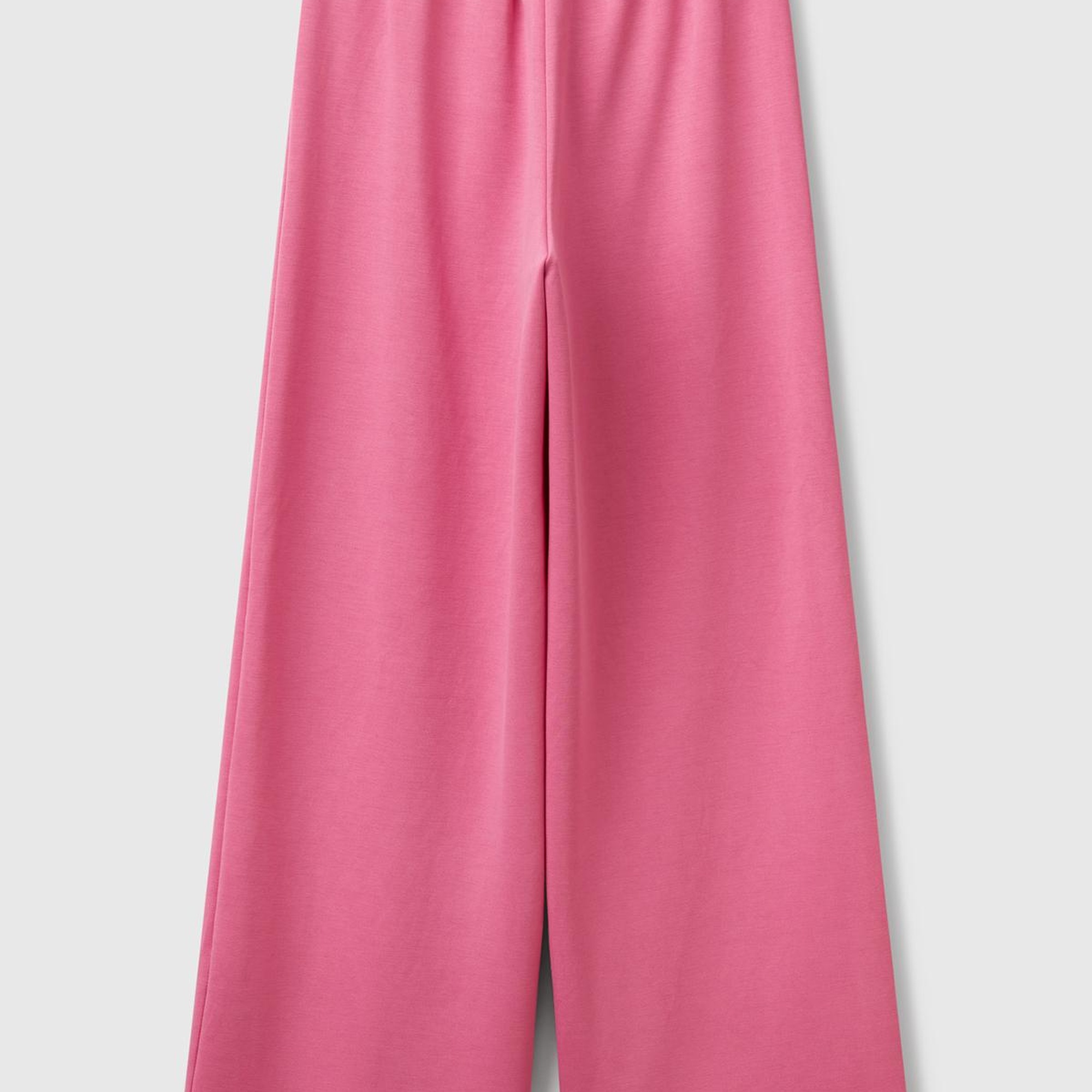 Kadın Pembe Logo Baskılı Beli Lastikli Bol Kesim Eşofman Altı