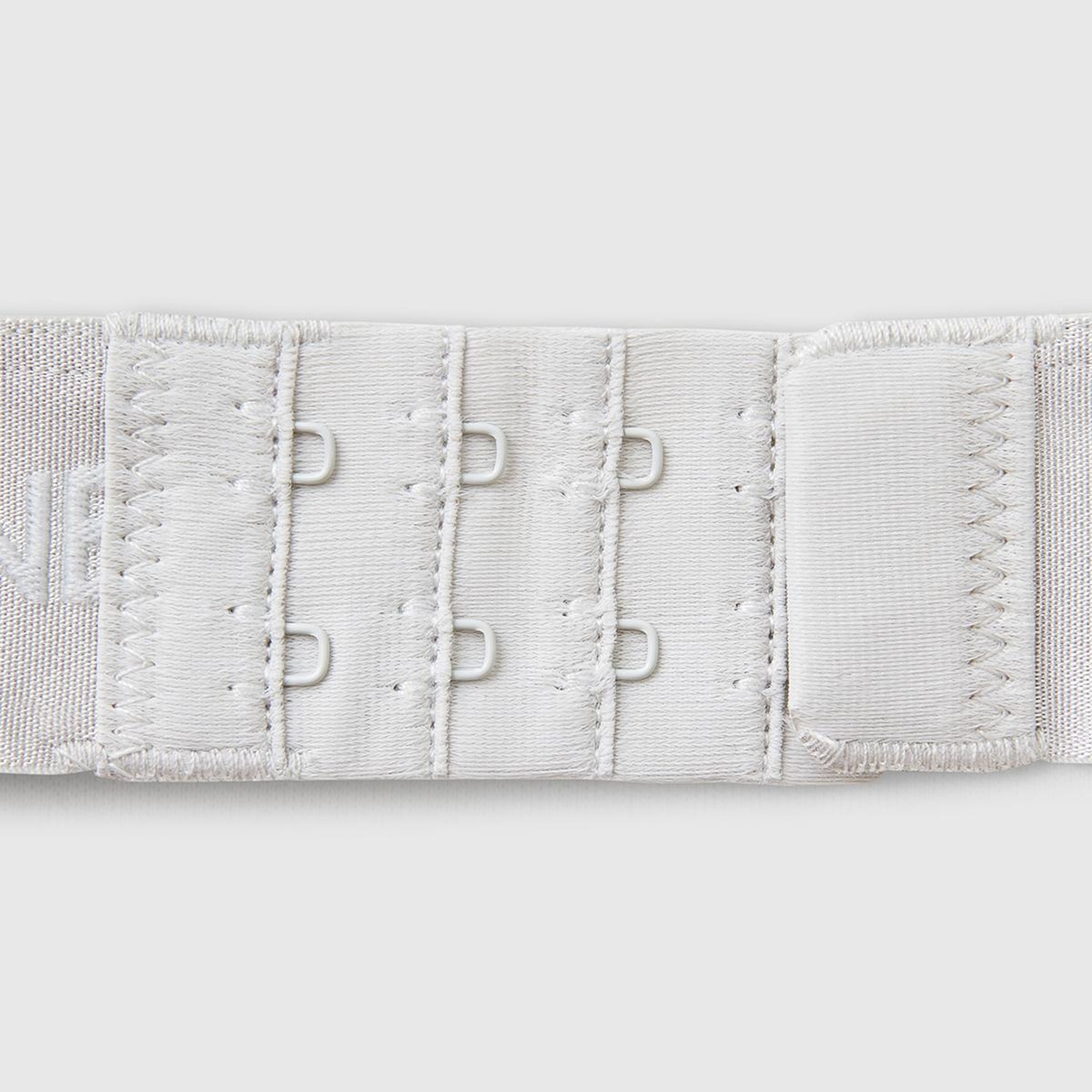 Kadın Gri Pamuk Karışımlı Logo Bantlı Ayarlanabilir Askılı Bikini Üstü