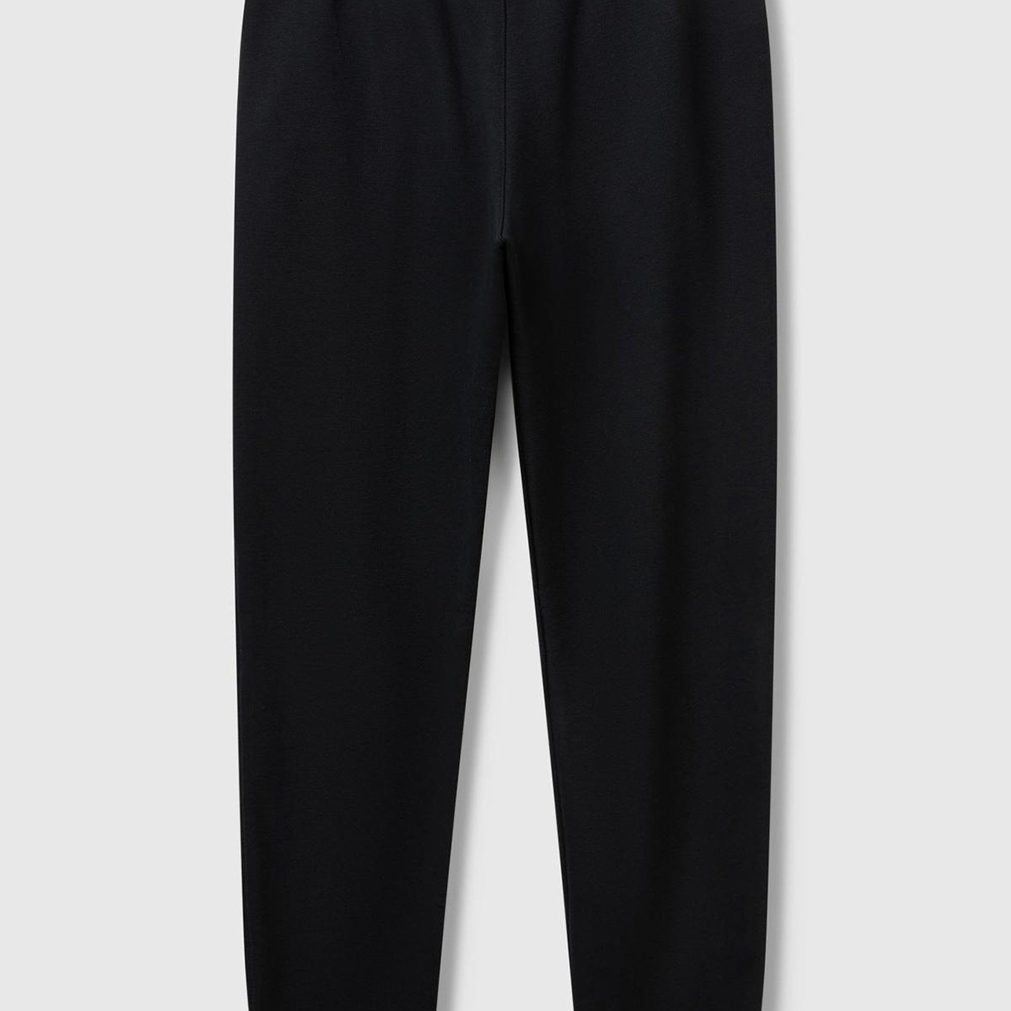 Kadın Siyah Pamuk Karışımlı Logo Baskılı Beli Lastikli Jogger Eşofman Altı