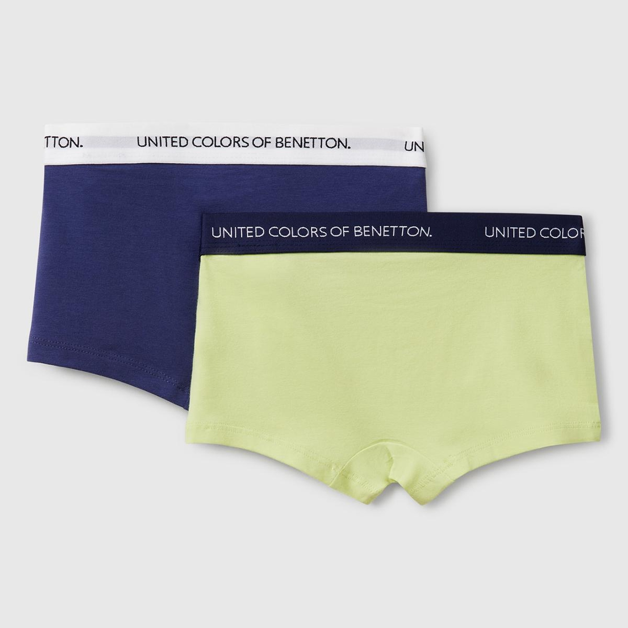 Erkek Çocuk Lacivert Mix Beli Logo Detaylı 2'li Boxer Set