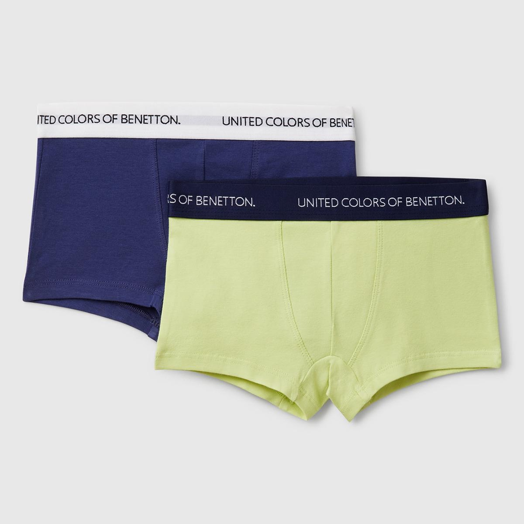 Erkek Çocuk Lacivert Mix Beli Logo Detaylı 2'li Boxer Set