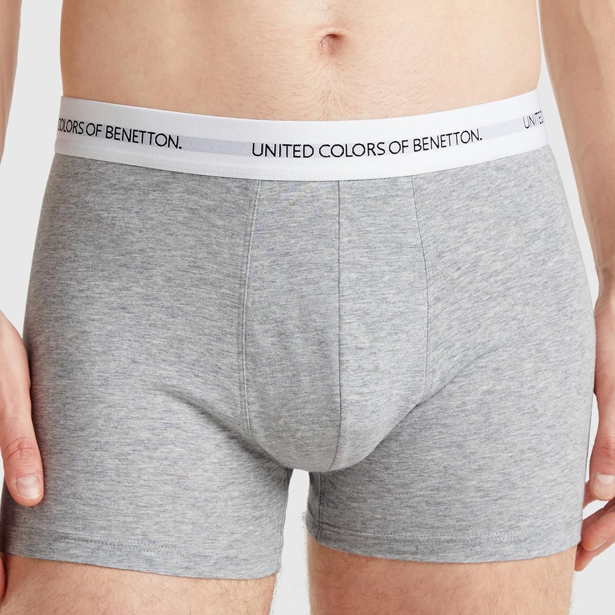 Erkek Gri Melanj Boxer