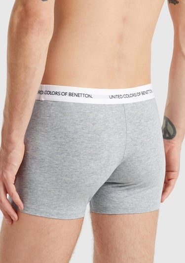  Erkek Gri Melanj Boxer