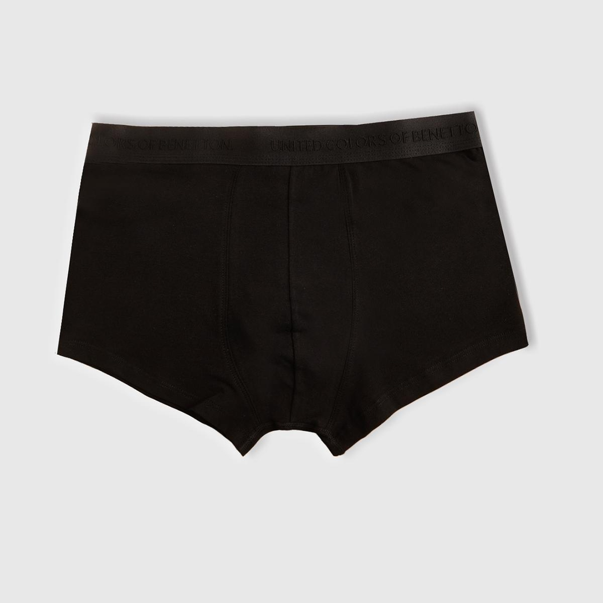 Erkek Siyah Pamuk Karışımlı Logo Bantlı 3'lü Boxer Seti