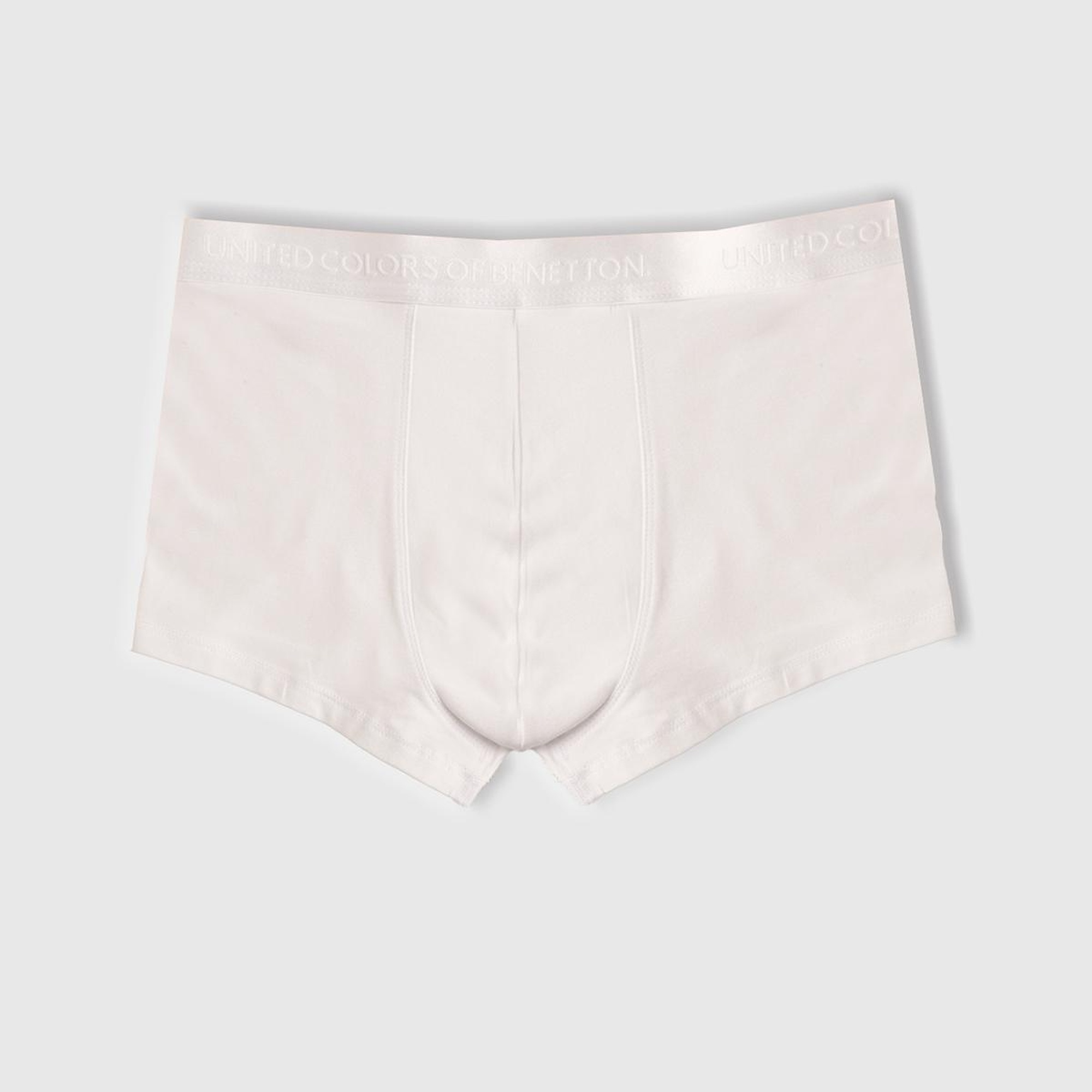 Erkek Turkuaz-Beyaz-Lacivert Pamuk Karışımlı Logo Bantlı 3'lü Boxer Seti