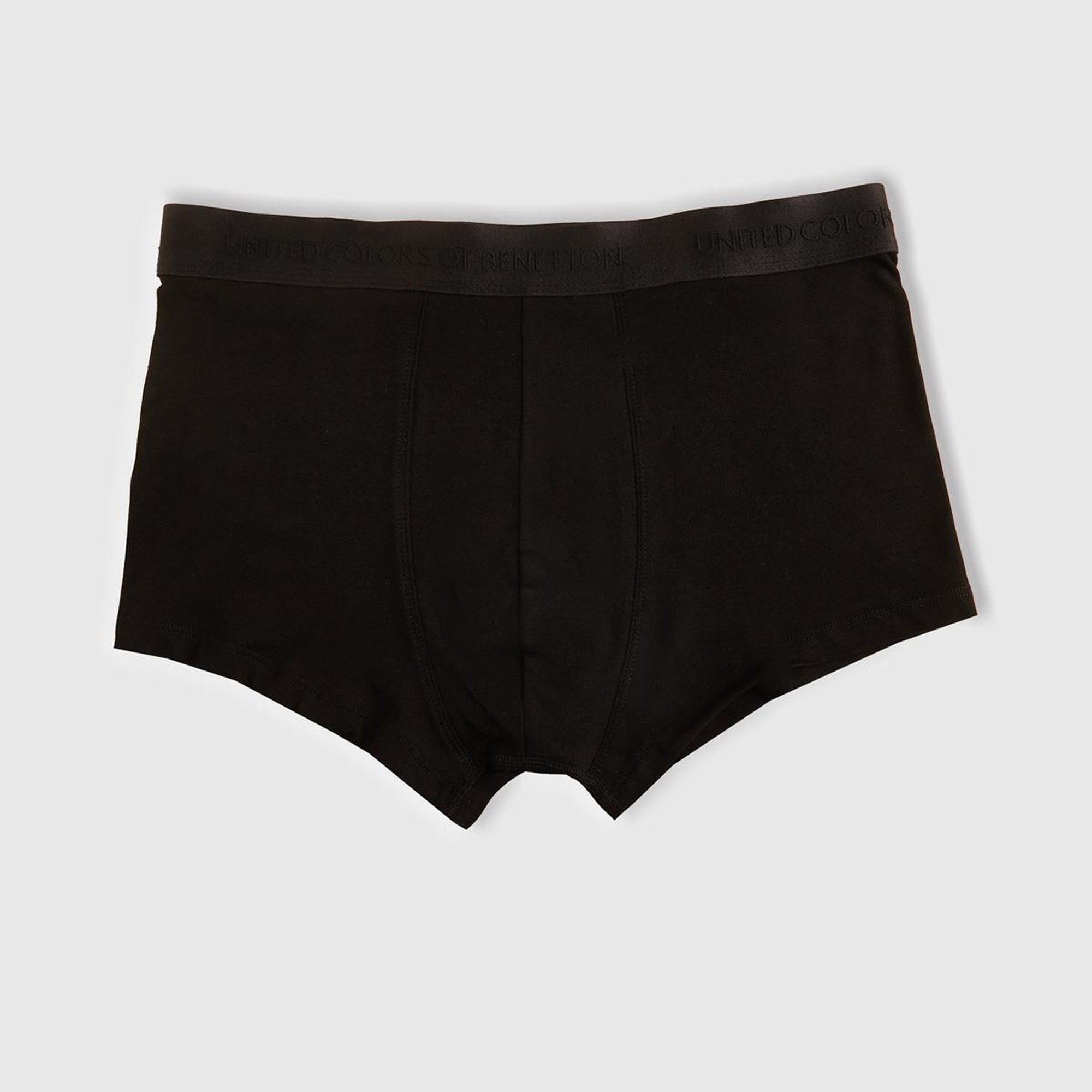 Erkek Gri Melanj Pamuk Karışımlı Logo Bantlı 3'lü Boxer Seti