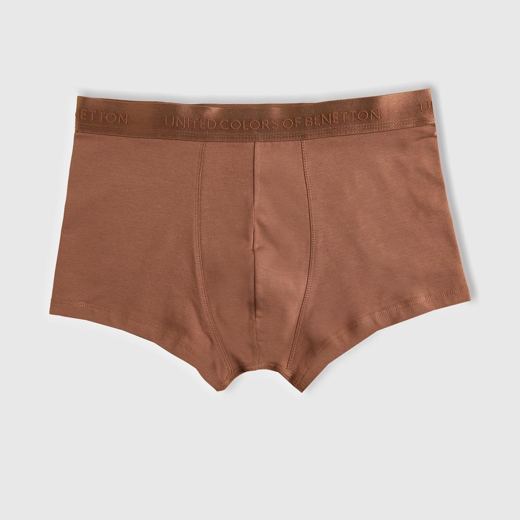 Erkek Gri Melanj Pamuk Karışımlı Logo Bantlı 3'lü Boxer Seti